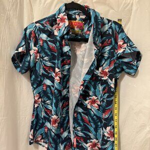 Dixxon Flannel Co. “Antigua” Tropical Short Sleeve Button Shirt